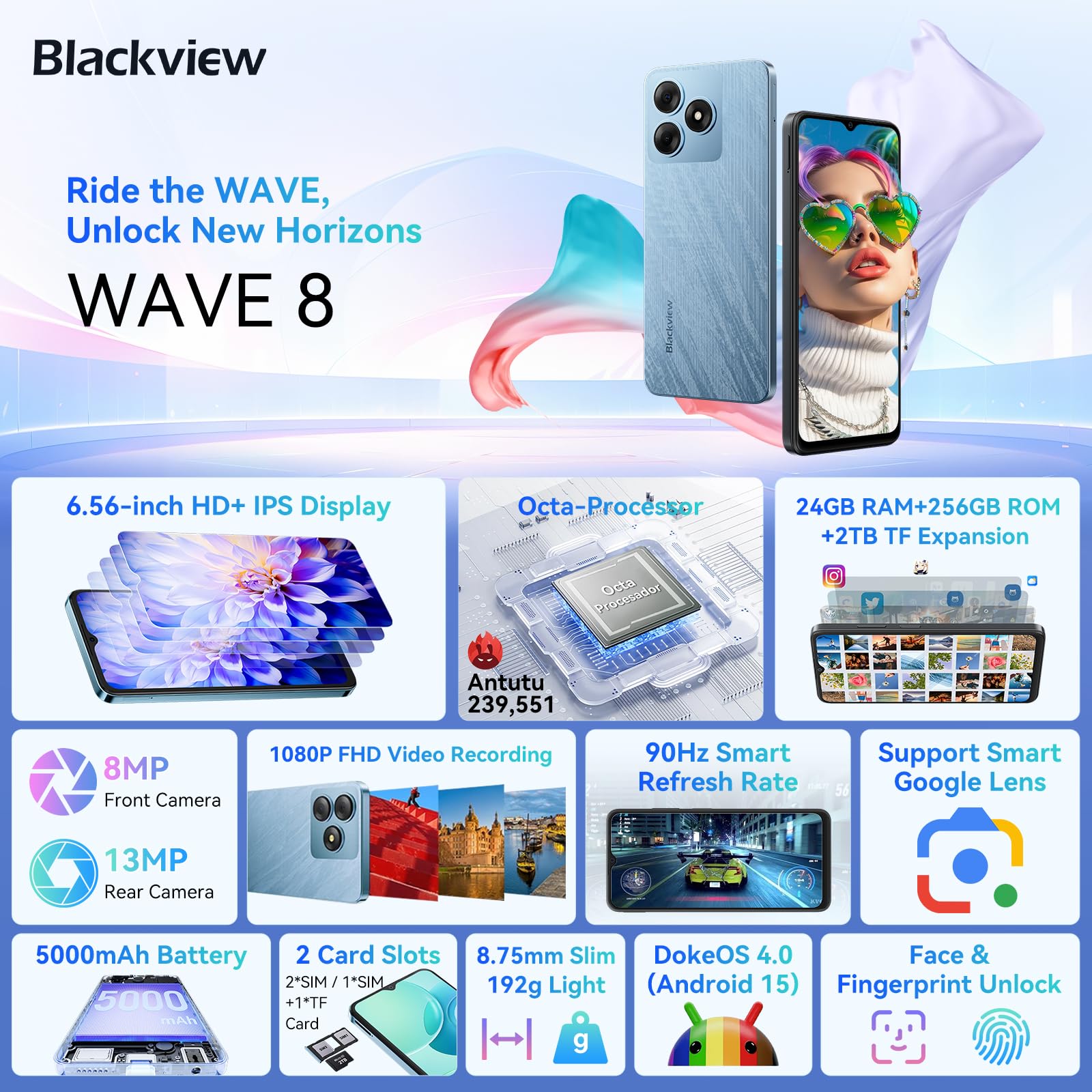 Android15 Blackview Wave8 SIMフリー スマホ Amazon | Blackview Wave8 SIMフリー スマホ 本体 アンドロイド